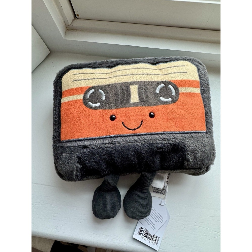 Jellycat amuseables cassette tape- NWT Retired- Authentic, US-based, Fast Ship - Picture 2 of 9